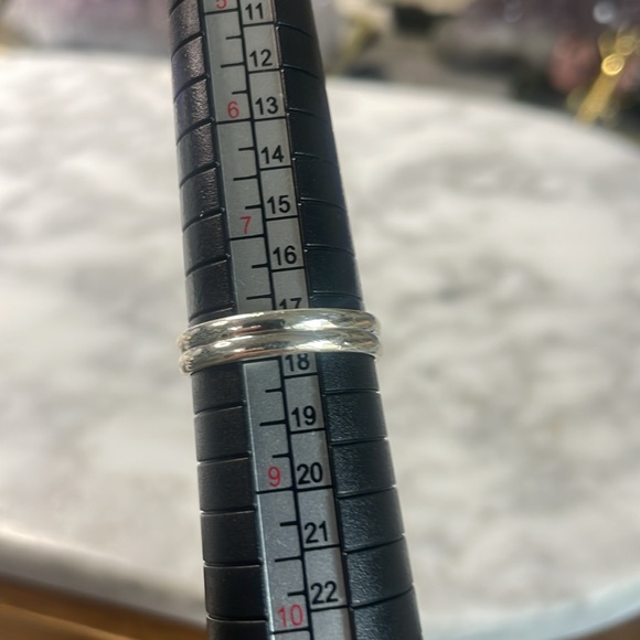 Large tear dropped natural ruby ring in 925 sterling silver size 8 - Picture 5 of 7